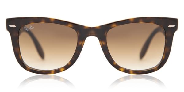 Ray Ban Rb4105 Wayfarer Folding 71051 Sunglasses Tortoise Visiondirect Australia 